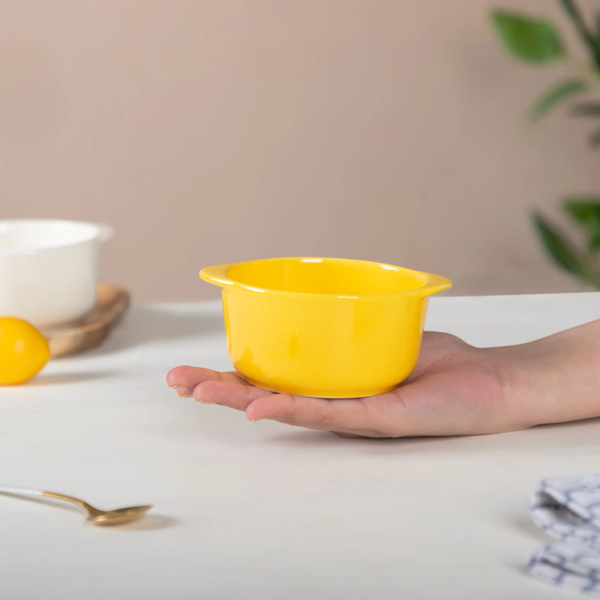 Bowl For Baking Yellow Small 300ml - Image 3