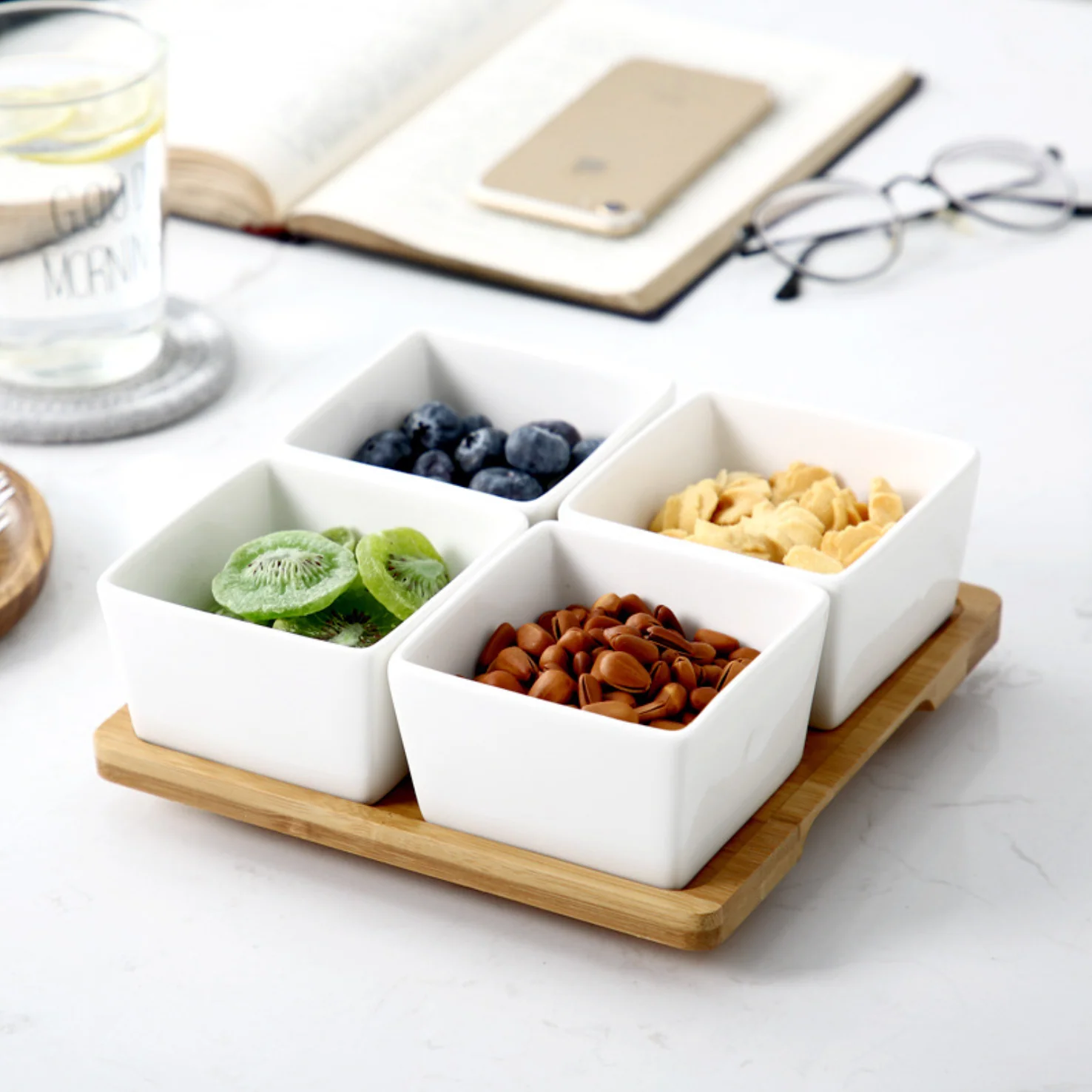 Bowl Set With Tray - Image 3
