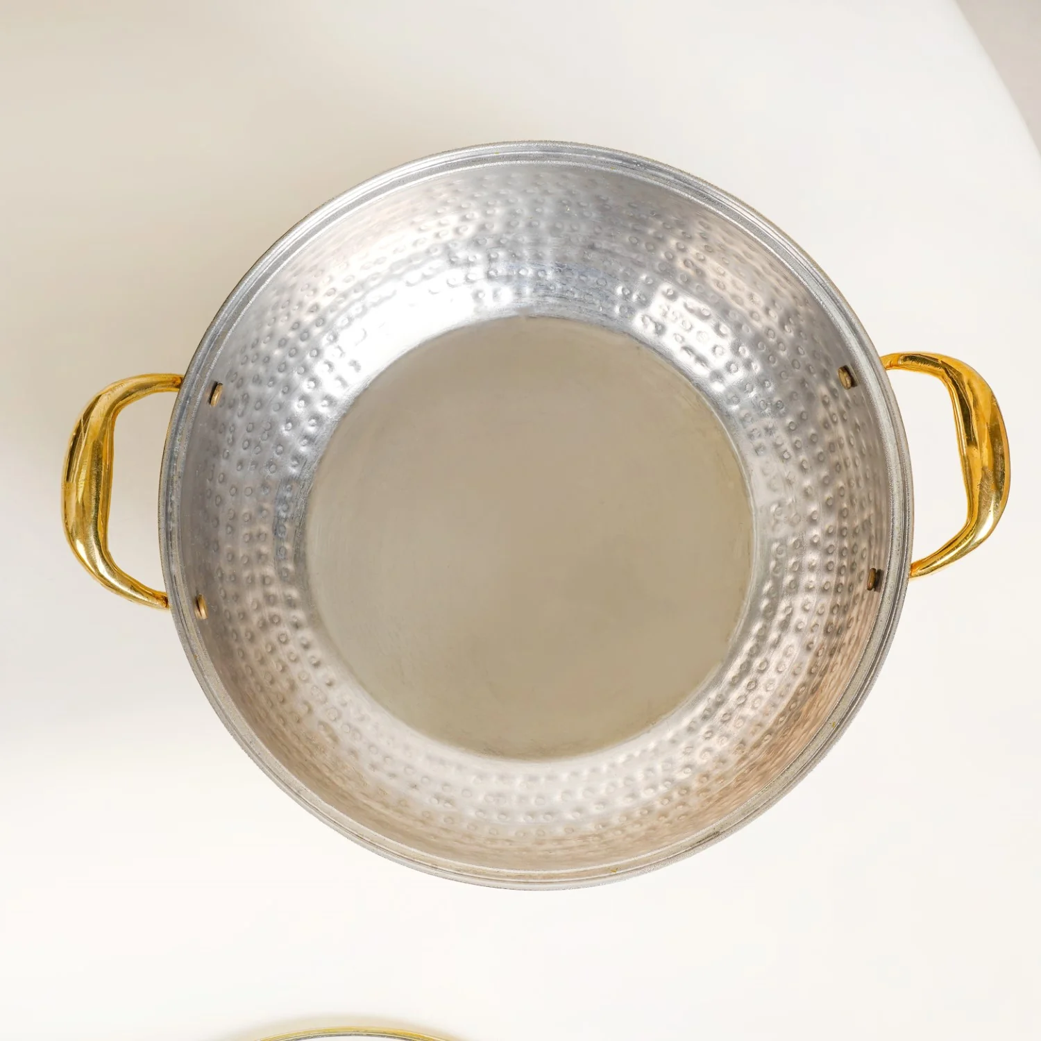 Brass Kadhai With See through Glass Lid 2500ml - Image 10
