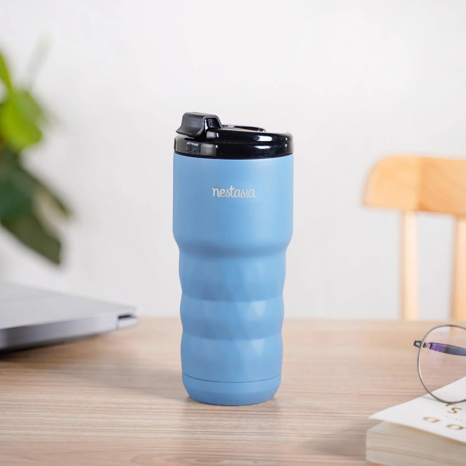 Brewster Grande Leakproof Copper Insulated Travel Bottle Azure Blue 590ml