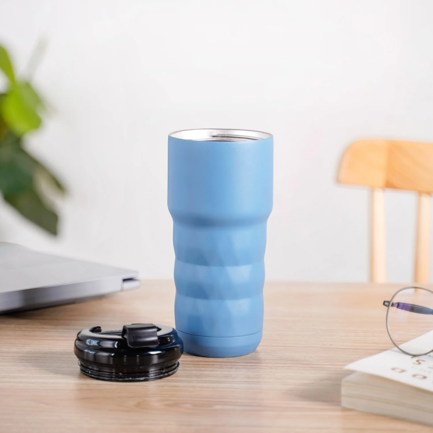 Brewster Grande Leakproof Copper Insulated Travel Bottle Azure Blue 590ml - Image 2