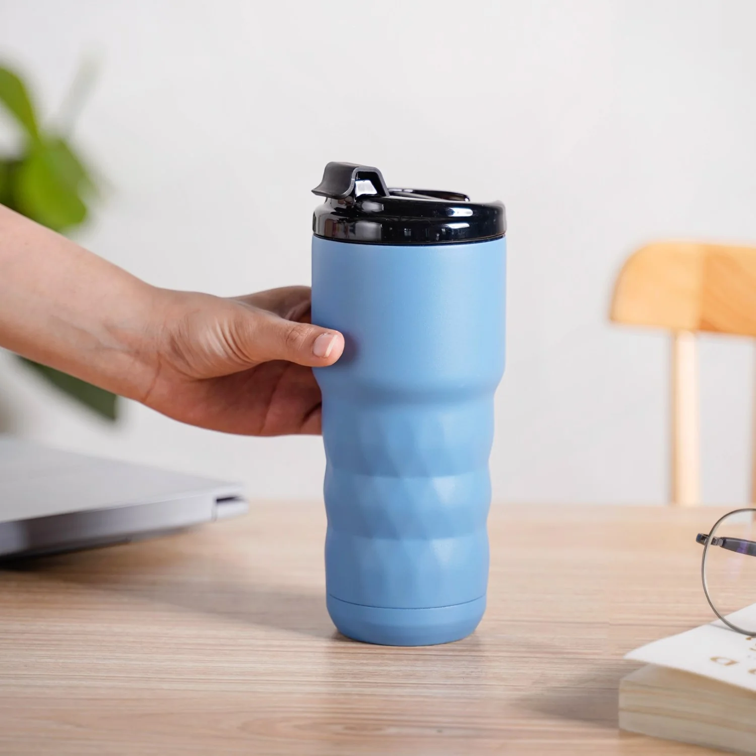 Brewster Grande Leakproof Copper Insulated Travel Bottle Azure Blue 590ml - Image 3
