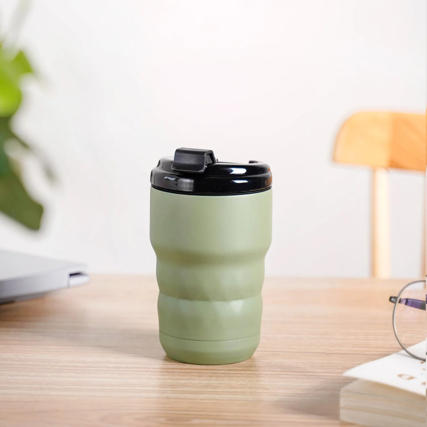 Brewster Insulated Travel Coffee Tumbler Seaweed Green 350ml - Image 12