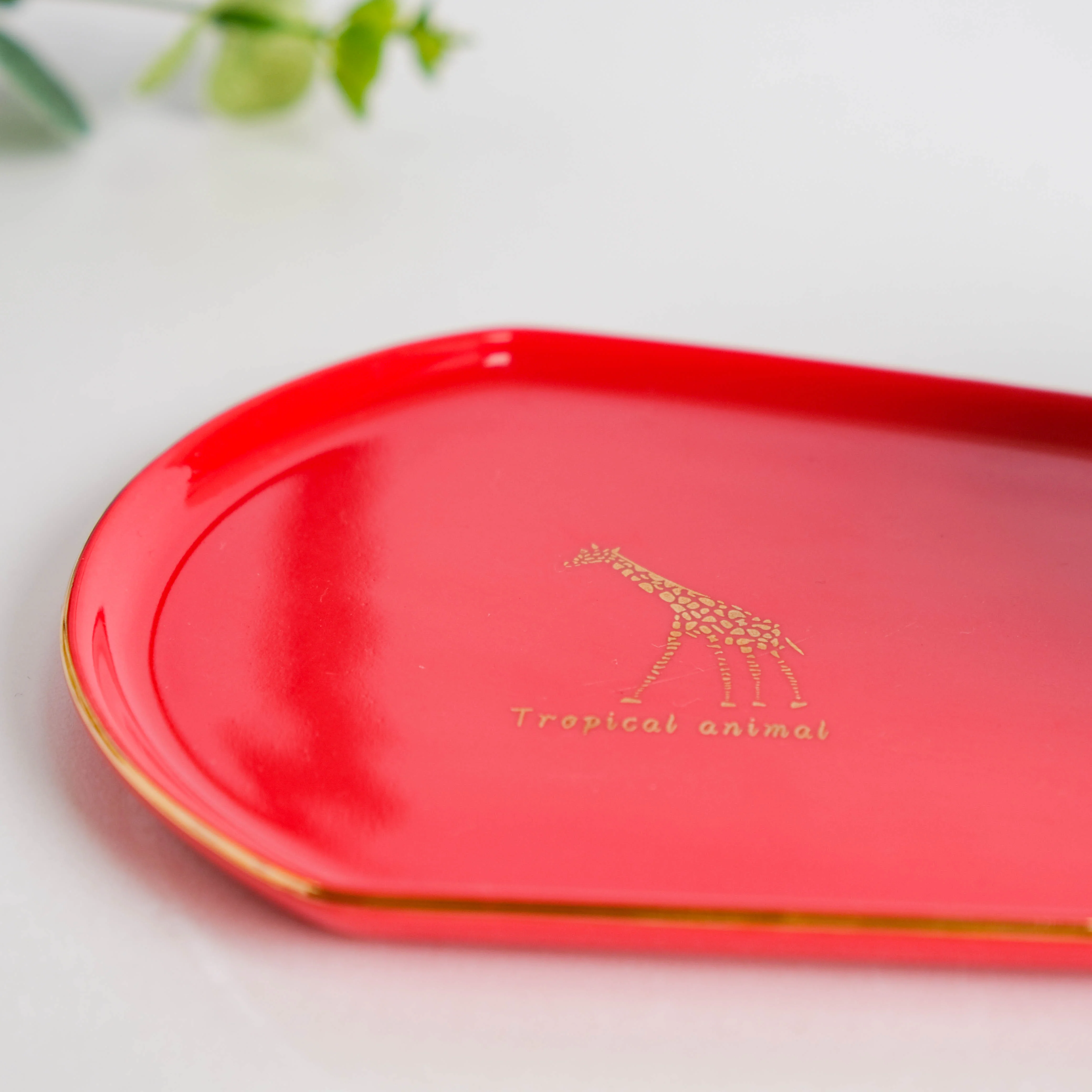 Brewtiful Glazed Ceramic Cup and Tray Set Red 150 ml - Image 7