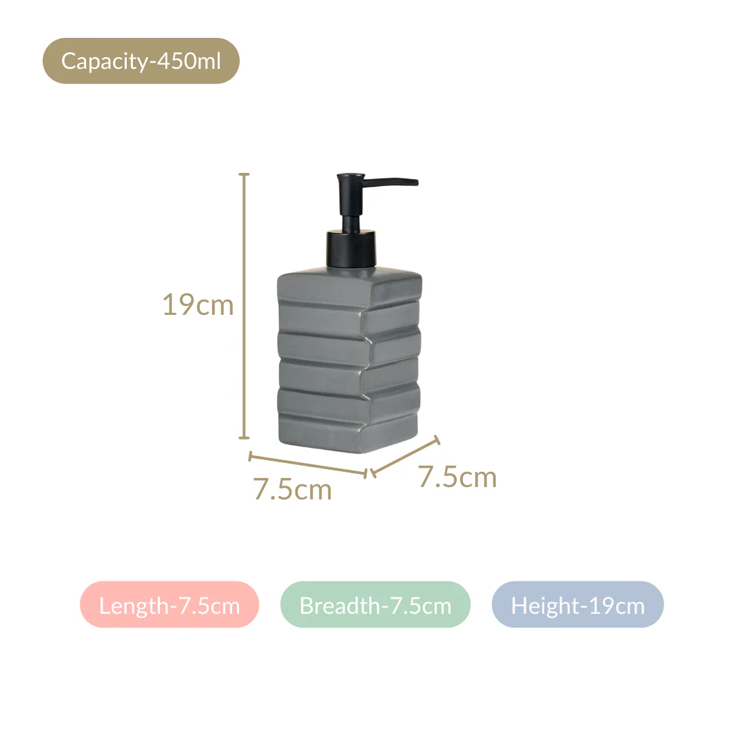 Brick Design Handwash Dispenser Grey 450ml - Image 4