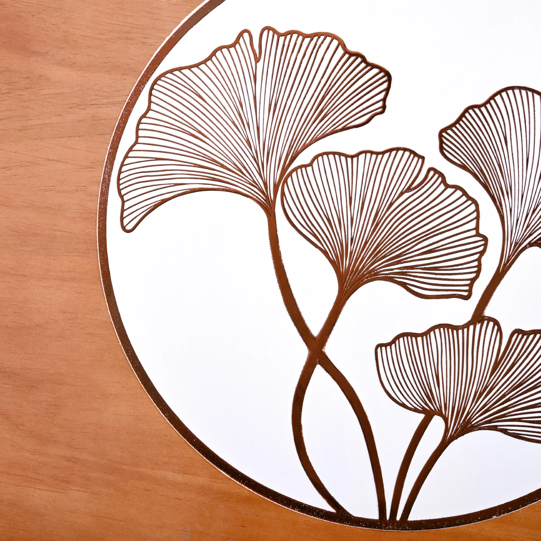 Bronze Ginkgo Table Mats Set Of 6 - Image 6