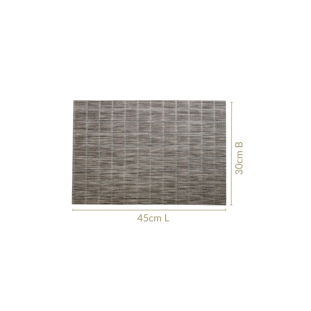Brown Novelty Checks Placemat Set Of 6 - Image 4