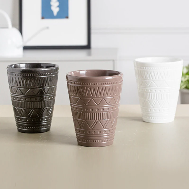 Brown Texture Plant Pot - Image 3