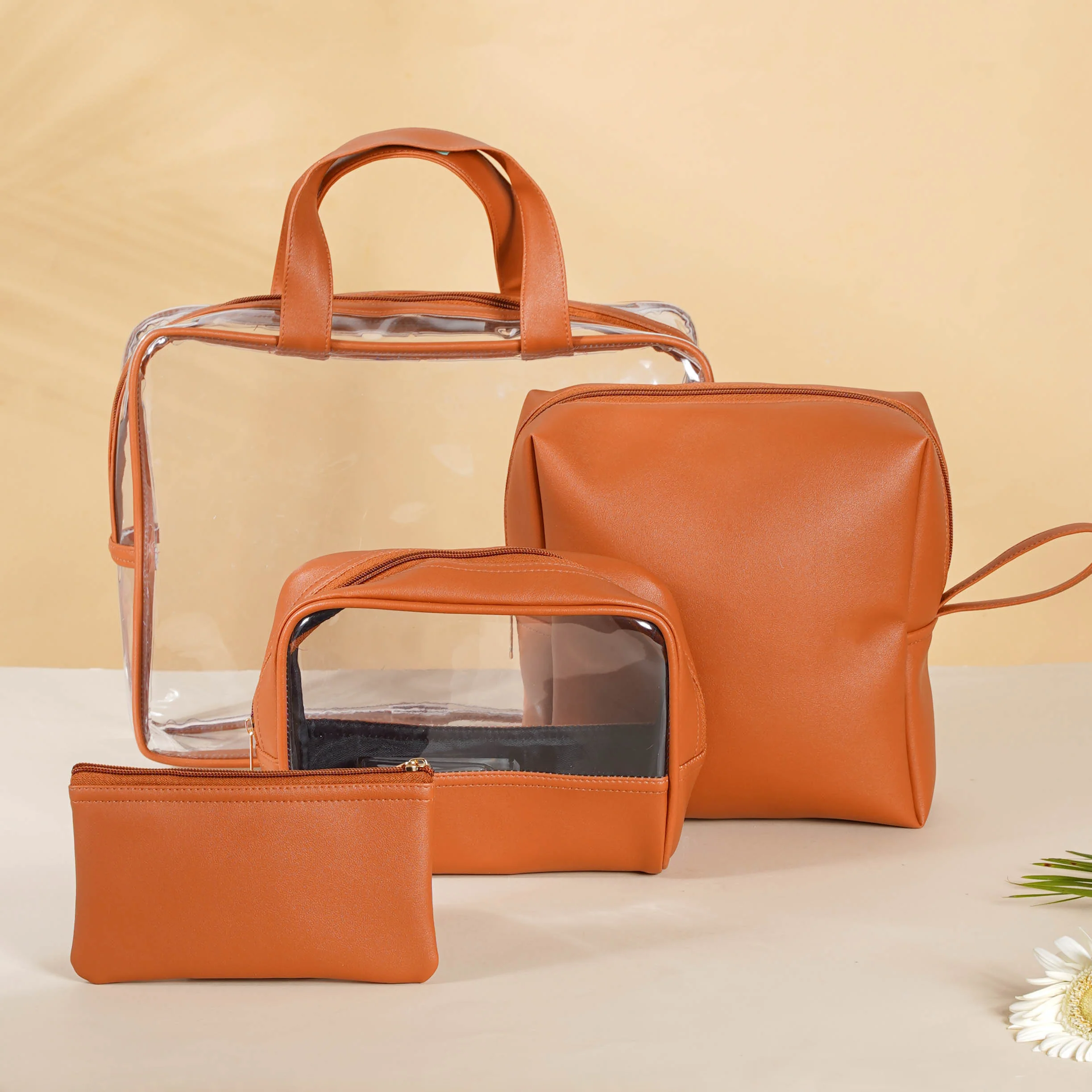 Brown Travel Kit Set of 4 - Image 3