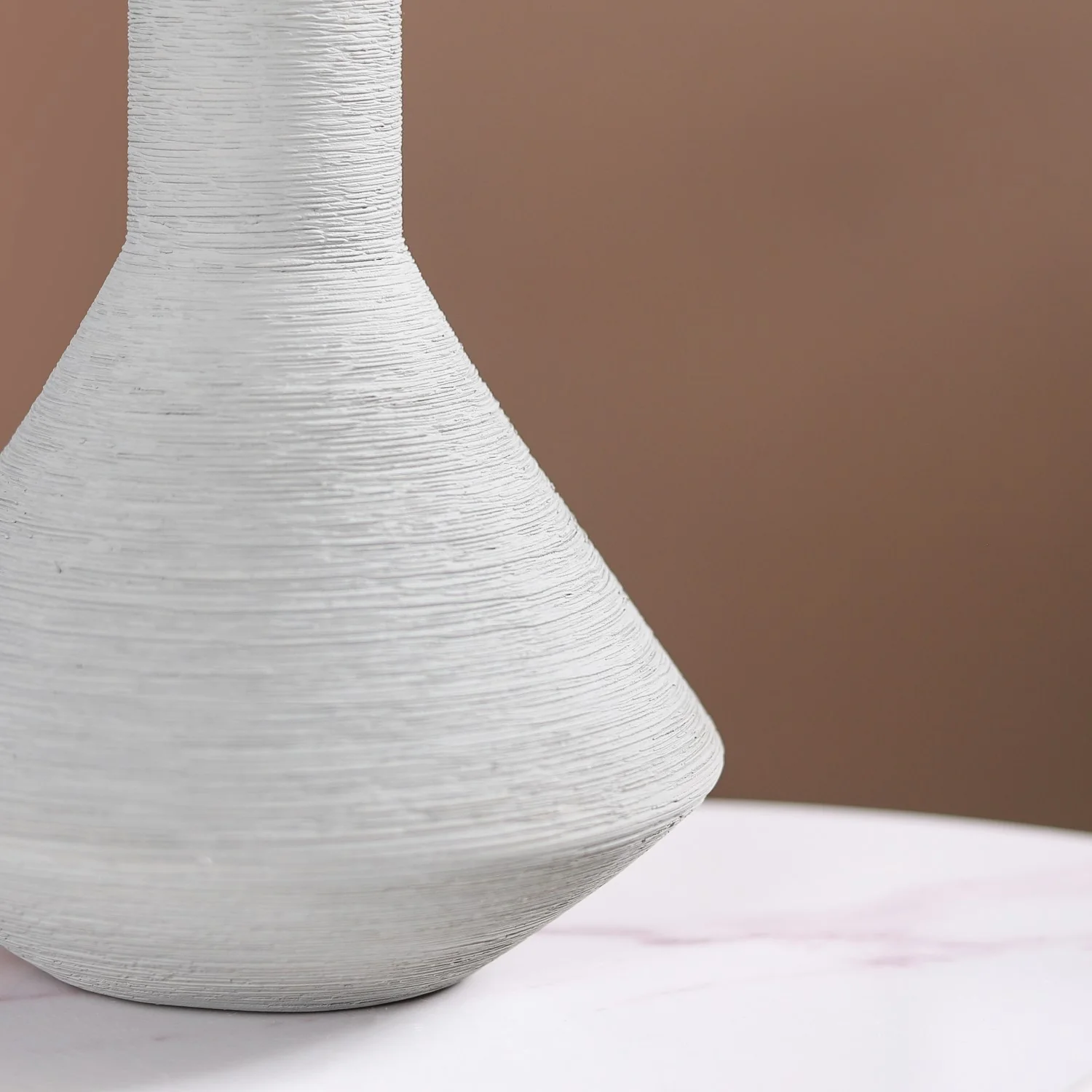 Brushed Texture Scandinavian Vase Grey - Image 9
