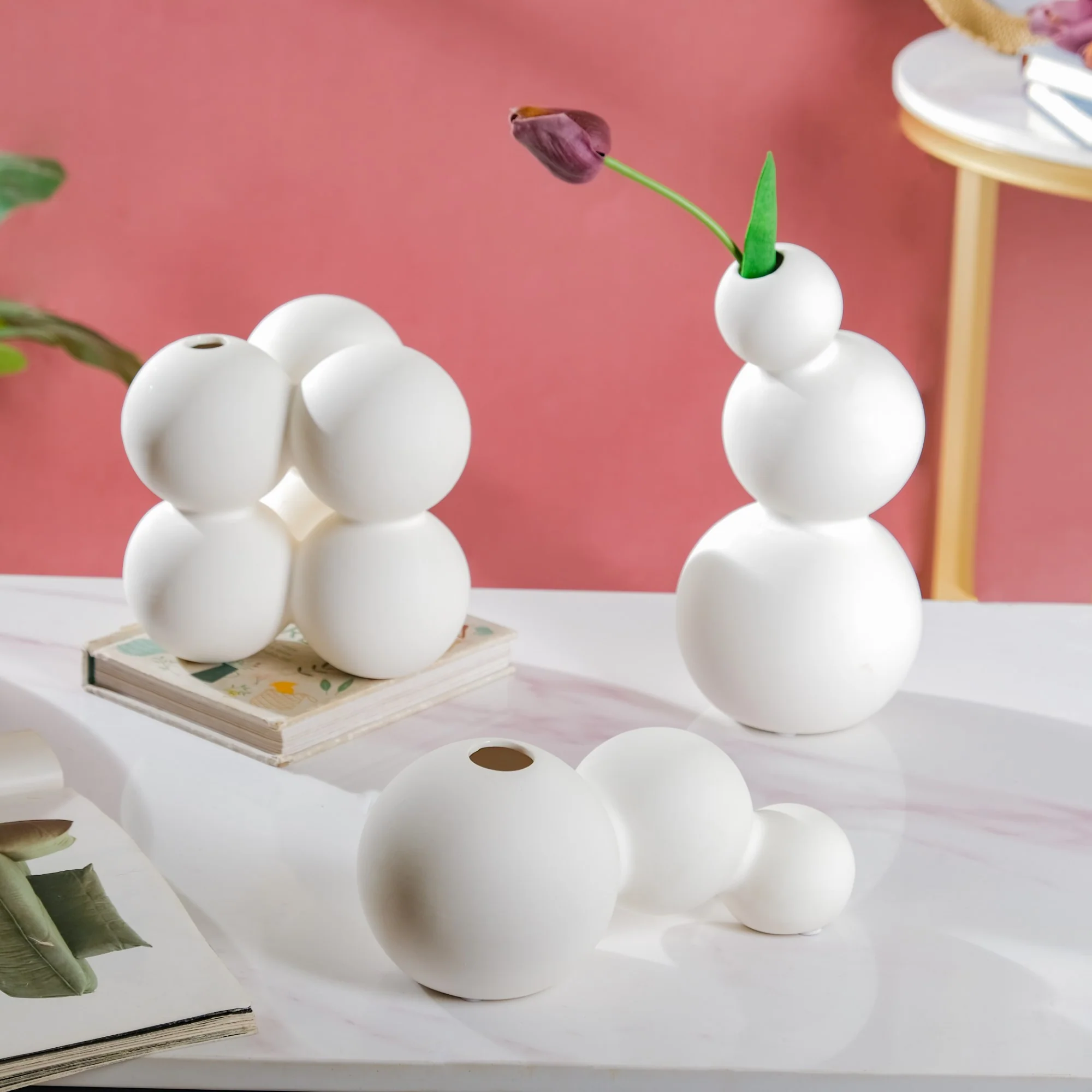 Bubble Bud Ceramic Vase Tall - Image 7