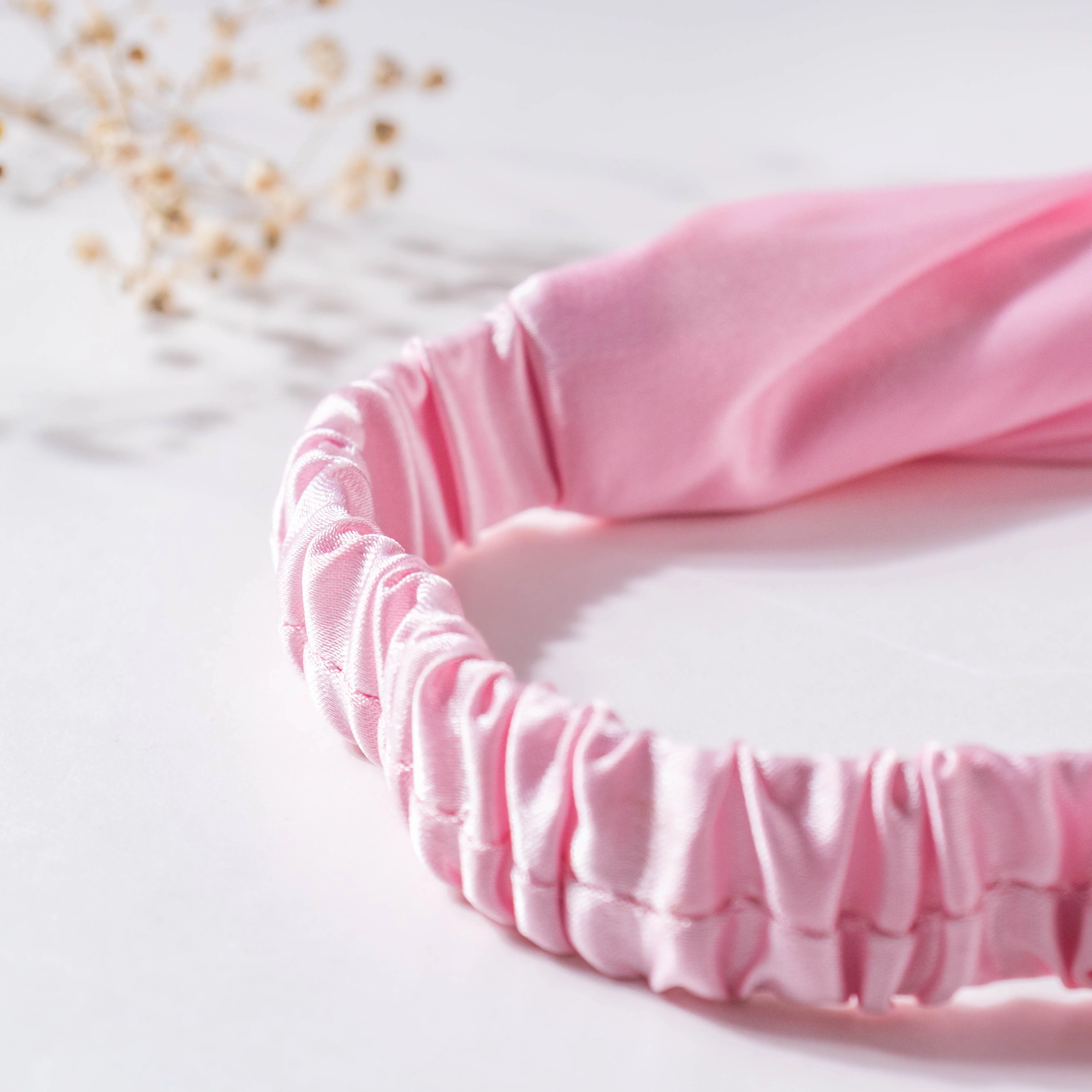 Bubblegum Pink Satin Sleep Care Set of 4 - Image 12