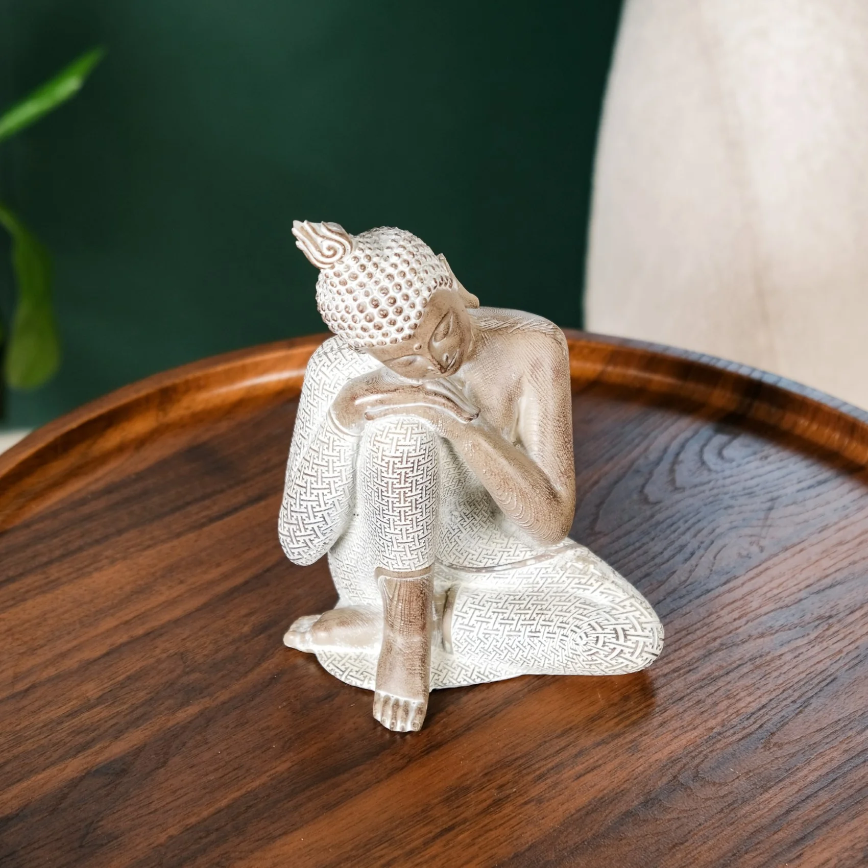 Buddha Idol Showpiece For Home Decor 8 Inch - Image 9
