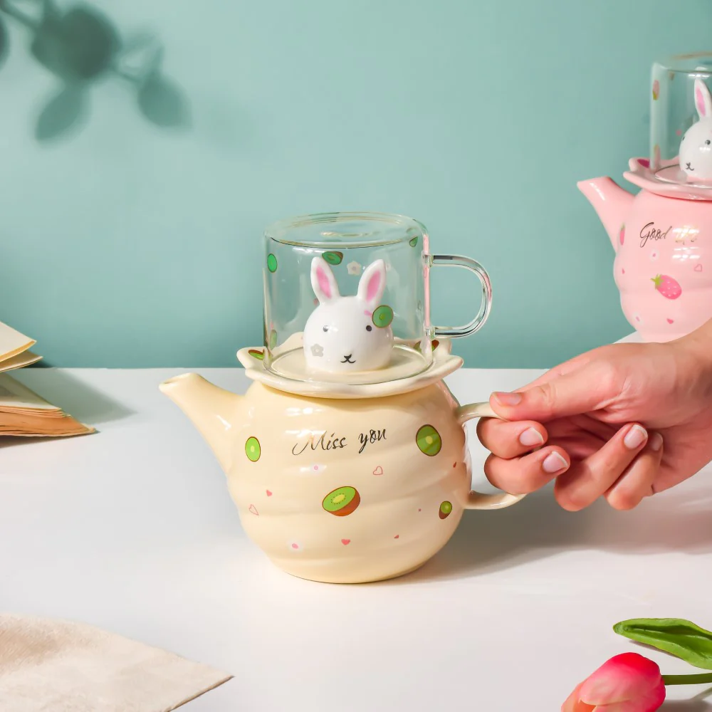 Bunny Cup And Kettle Cream - Image 7