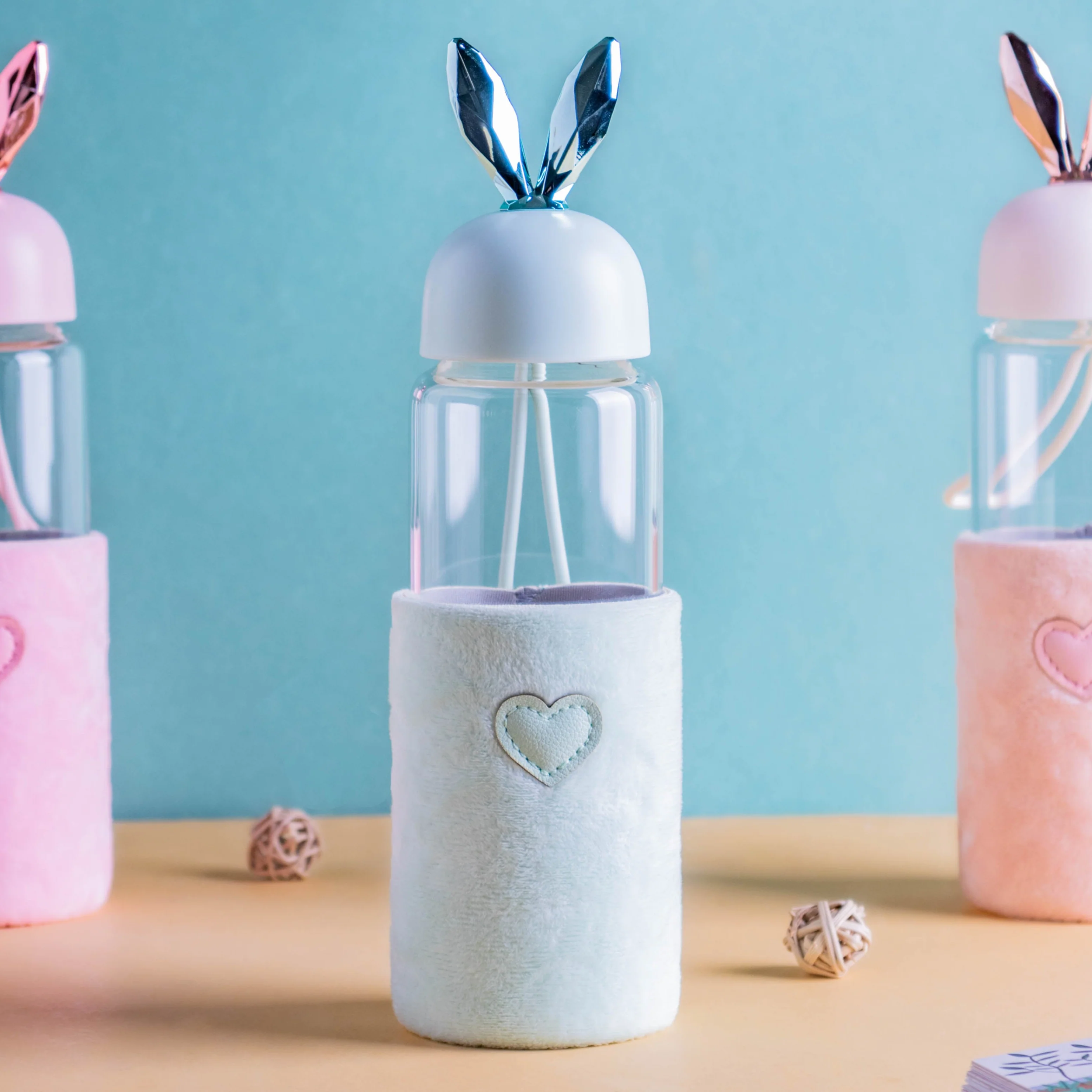 Bunny Ear Glass Bottle - Image 6