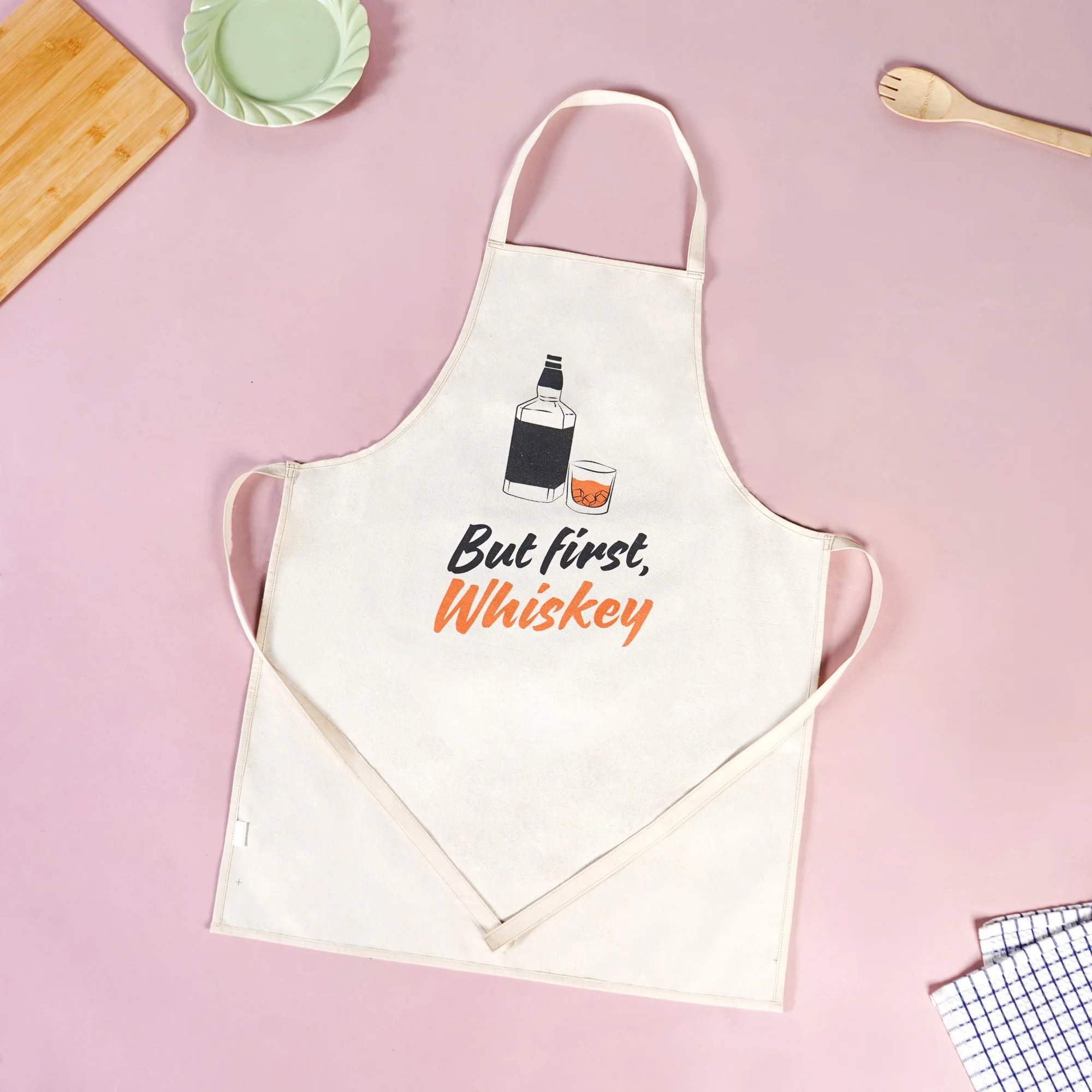 But First Whiskey And Wine Couple Apron Set Of 2 - Image 6
