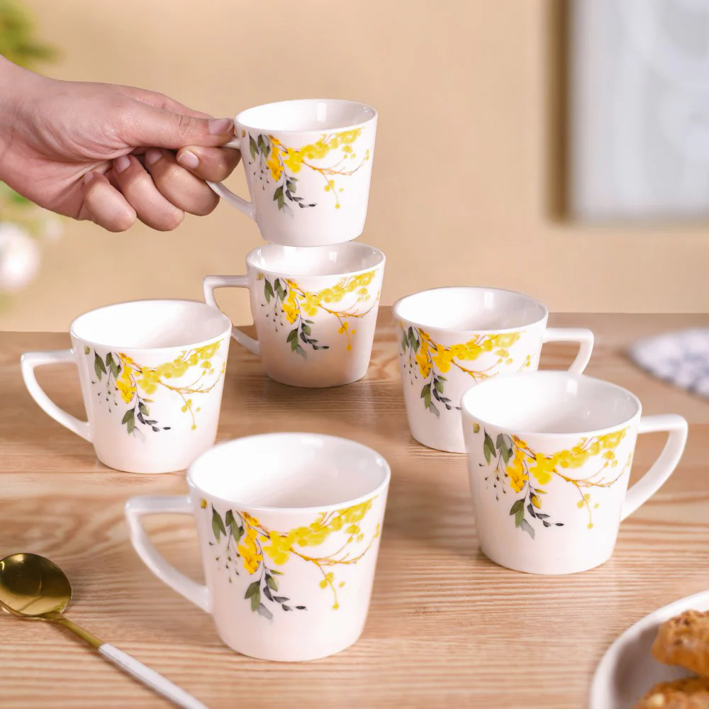 Buttercup Blossom Tea Cup Set Of 6 150ml - Image 3