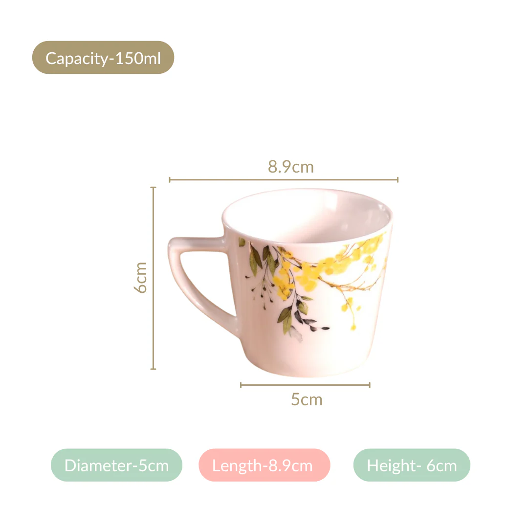 Buttercup Blossom Tea Cup Set Of 6 150ml - Image 4