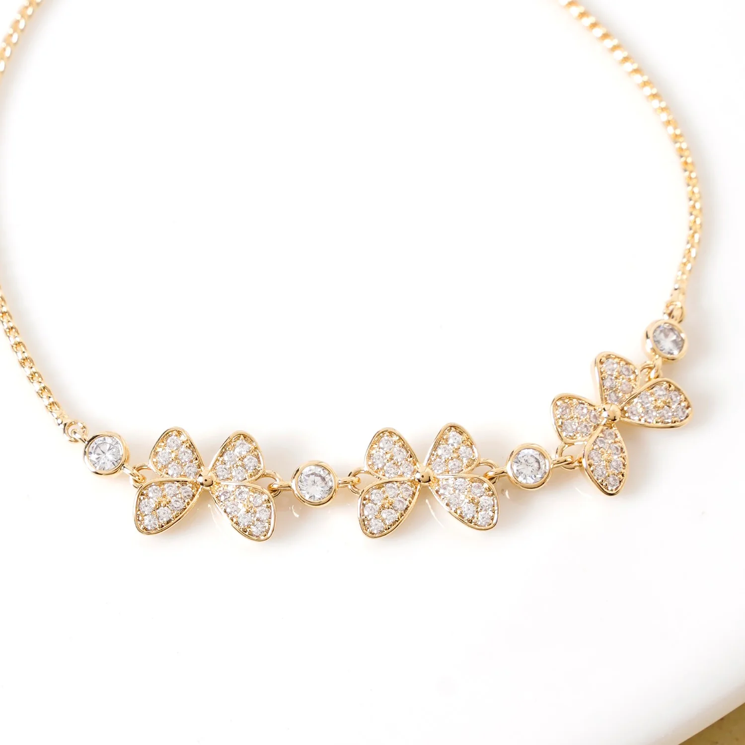 Butterfly Charm Gold Bracelet - Image 5