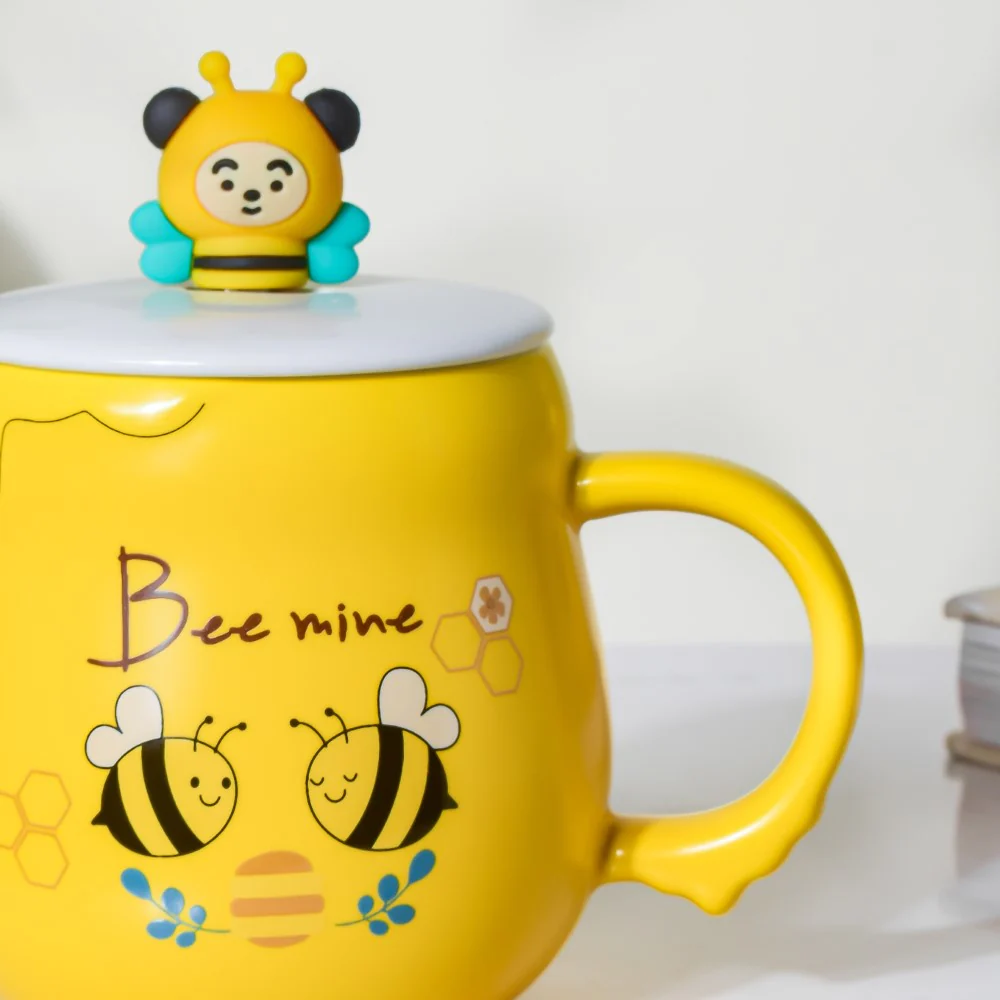 Buzzy Bee Mine Coffee Mug Yellow 350 ml - Image 6