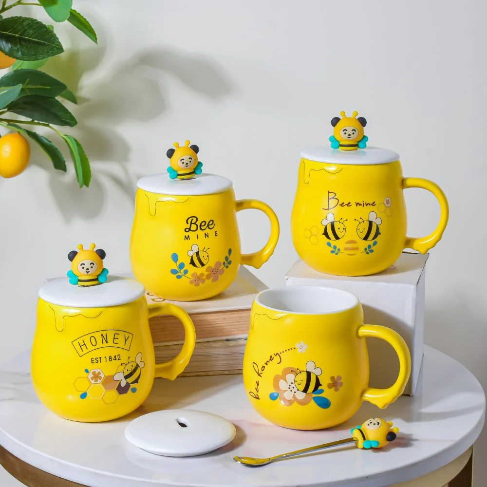 Buzzy Bee Mine Coffee Mug Yellow 350 ml - Image 8