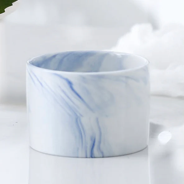 Cacti Frame Marble Ceramic Planter Blue - Image 9
