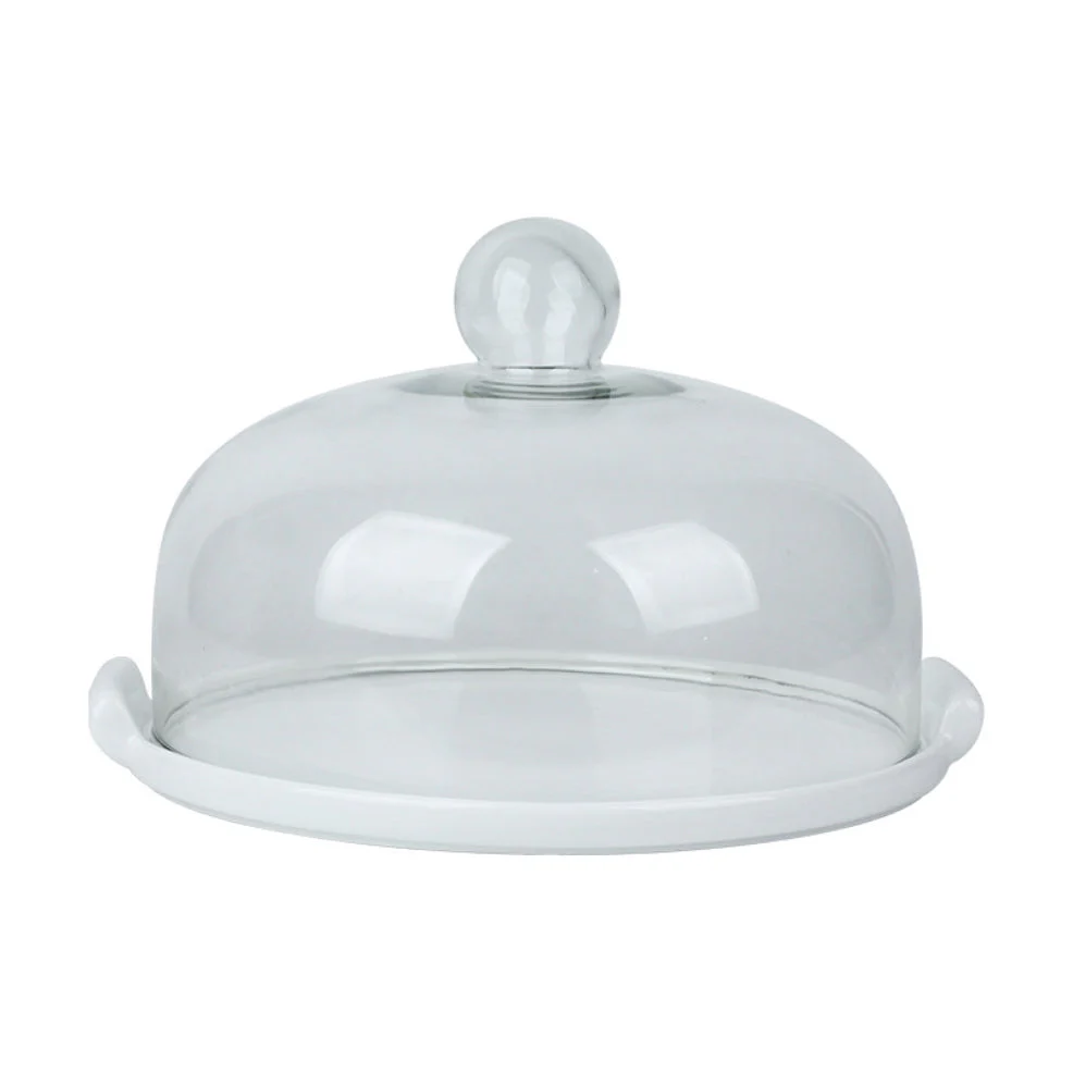 Cake Plate With Cover White 10 Inch - Image 7