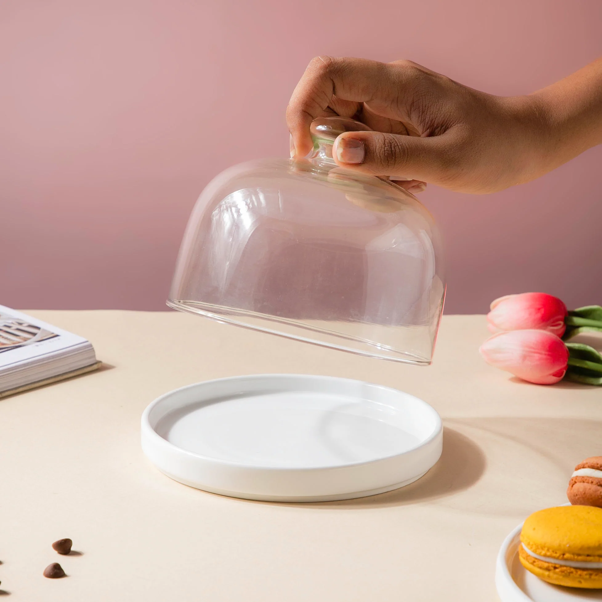 Cake Plate With Dome 7.5 Inch - Image 2
