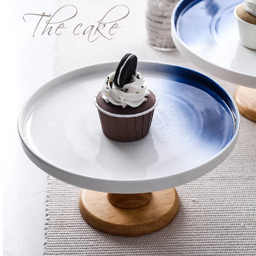 Cake Stand Blue And White 11 Inch - Image 5