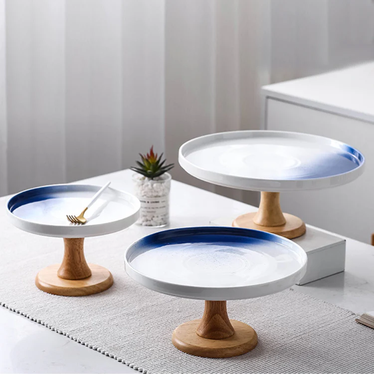 Cake Stand Blue And White 11 Inch - Image 6