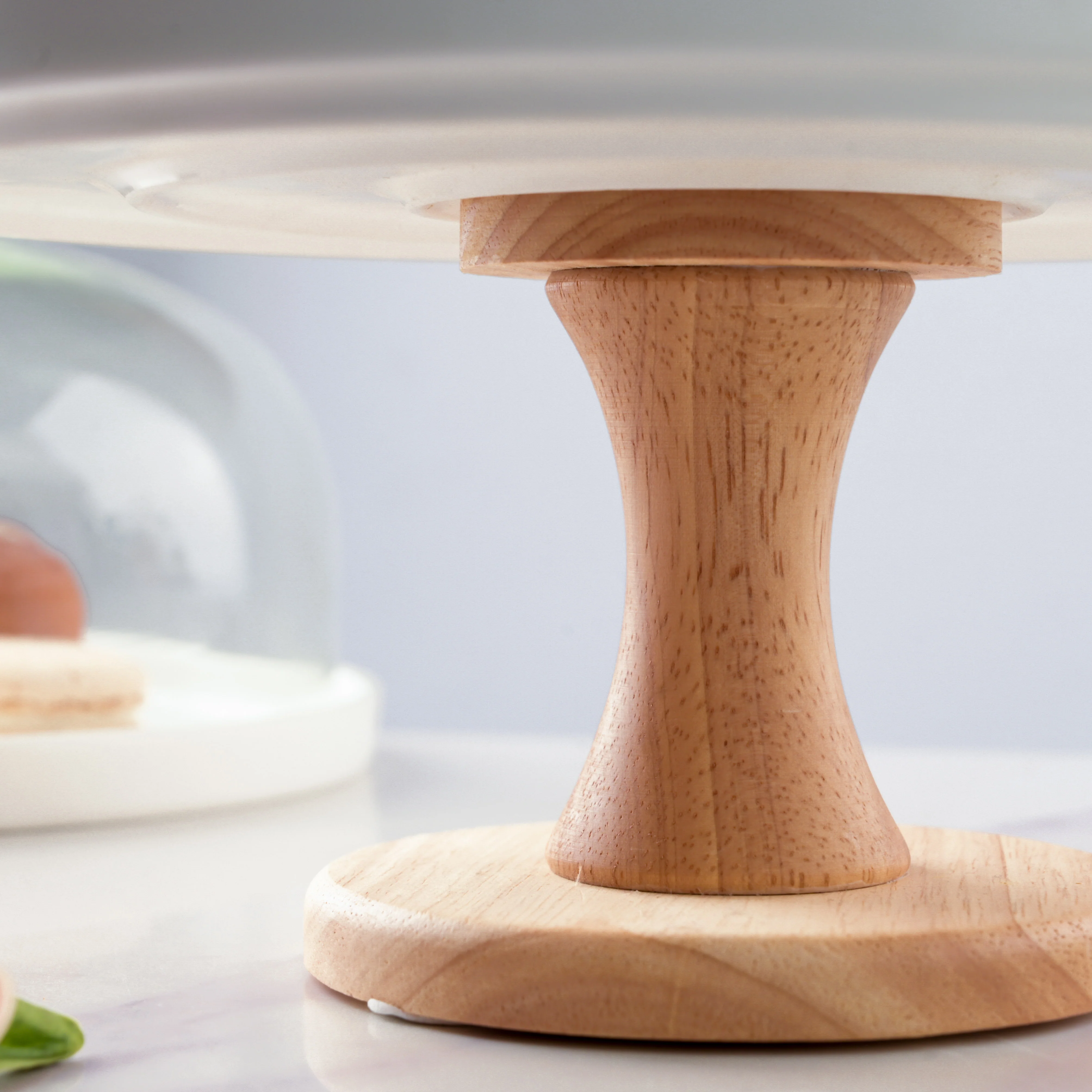 Cake Stand With Cloche Pink 7.5 Inch - Image 9