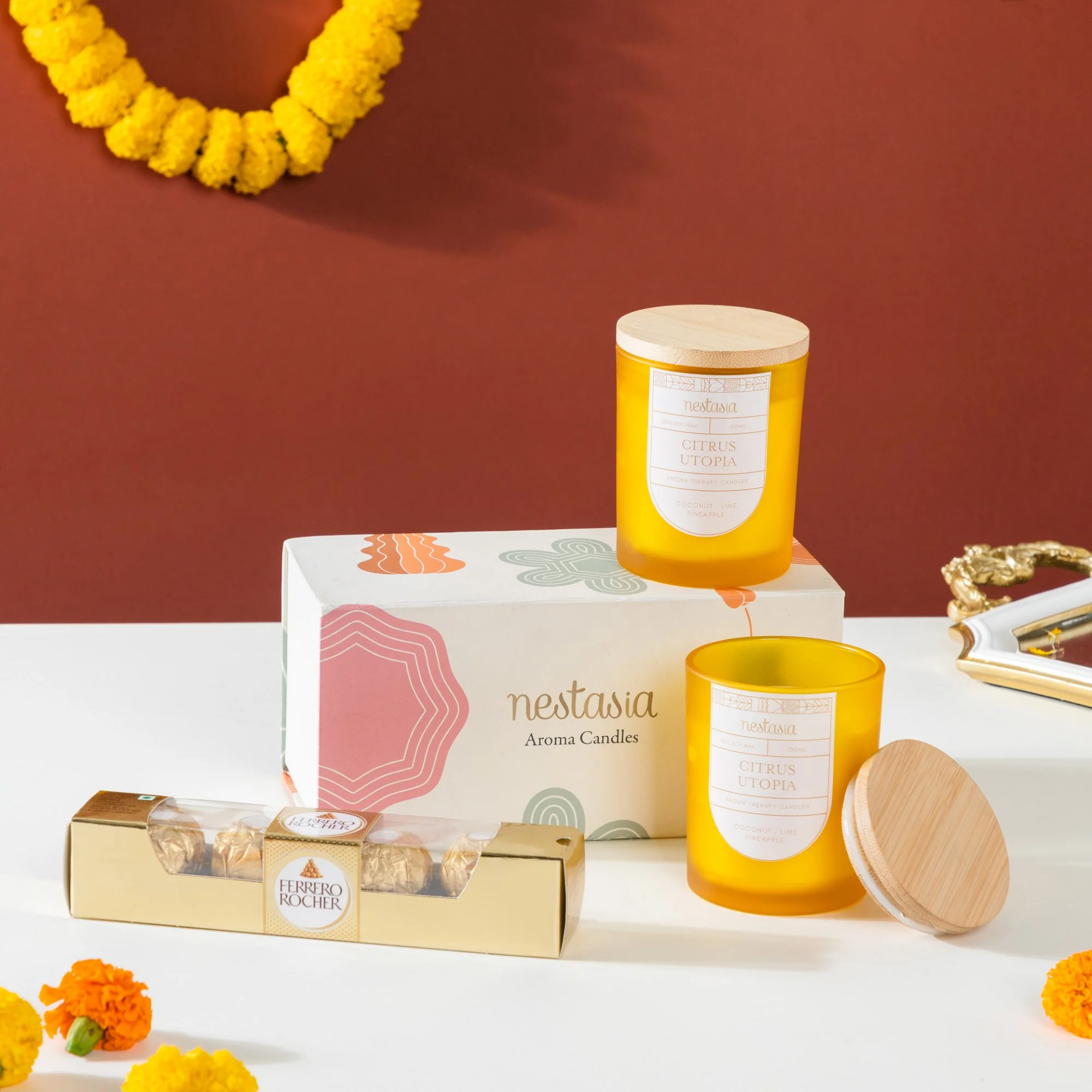 Candle Raksha Bandhan Gift Set Of 4 - Image 3