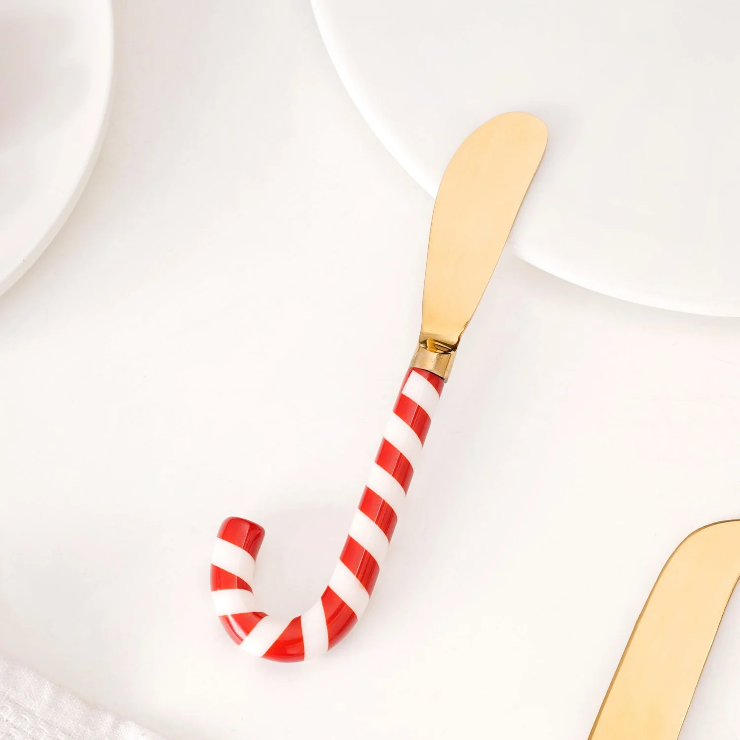 Candy Stick Cheese And Butter Knife Gold Set Of 2 - Image 6