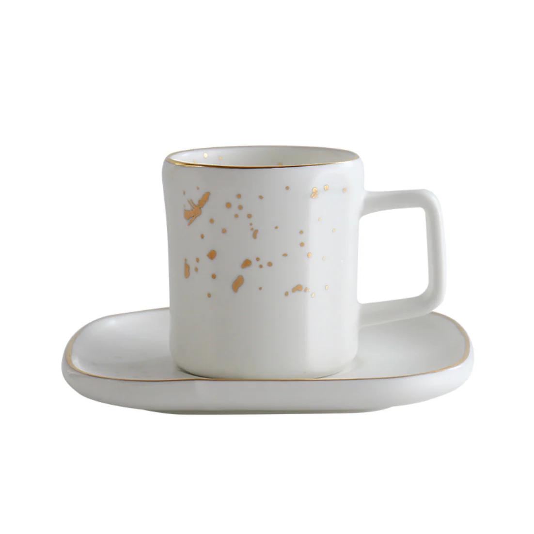 Cara White Cup and Saucer - Image 3