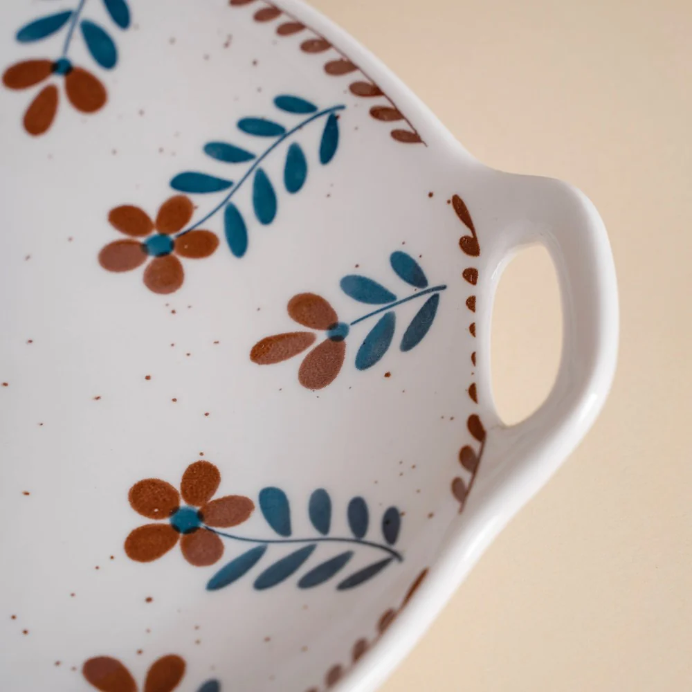 Carmella Floral Round Baking Dish 8 Inch - Image 3