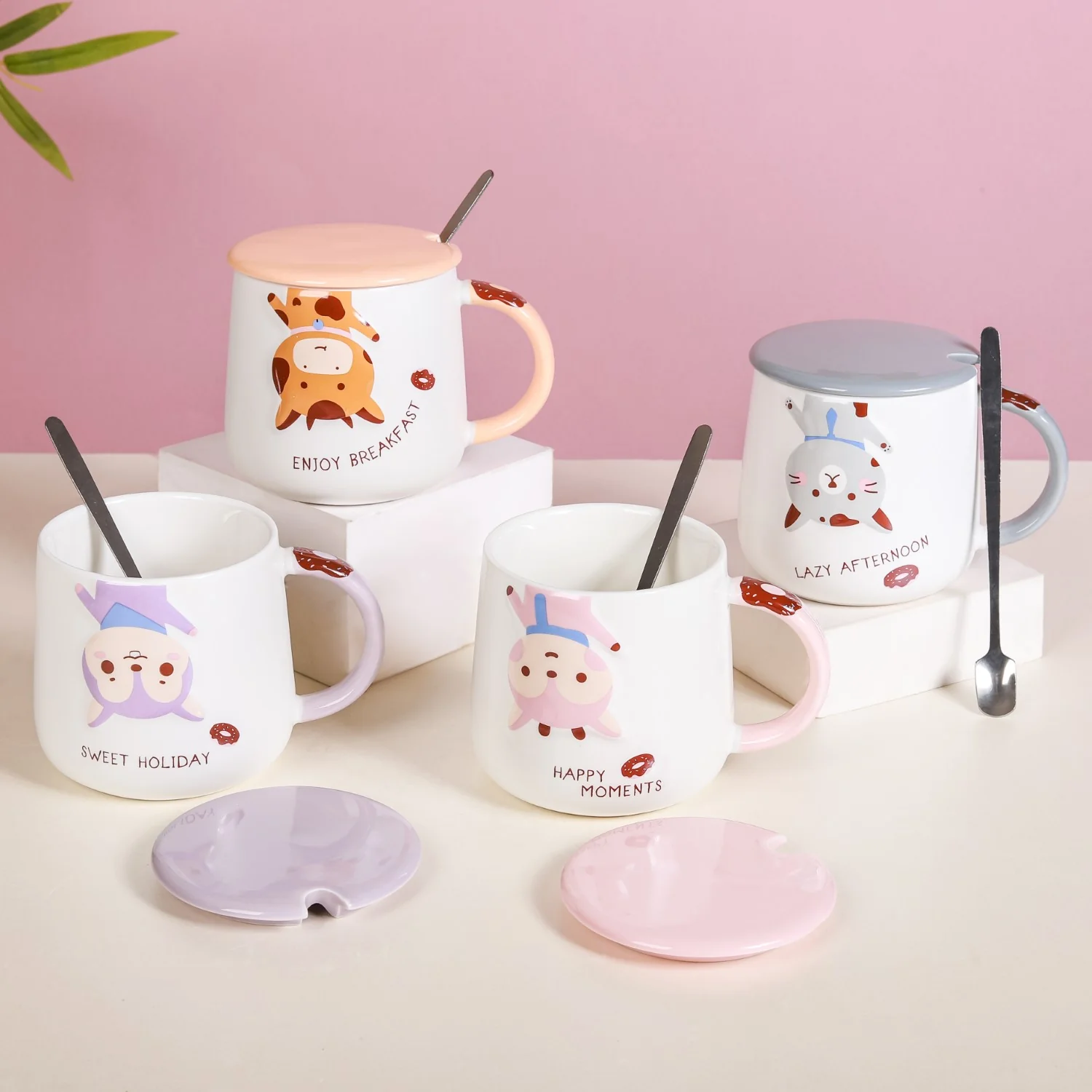 Cartoon Mug With Lid