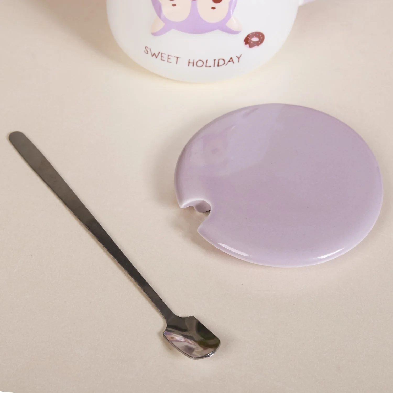 Cartoon Mug With Lid - Image 3
