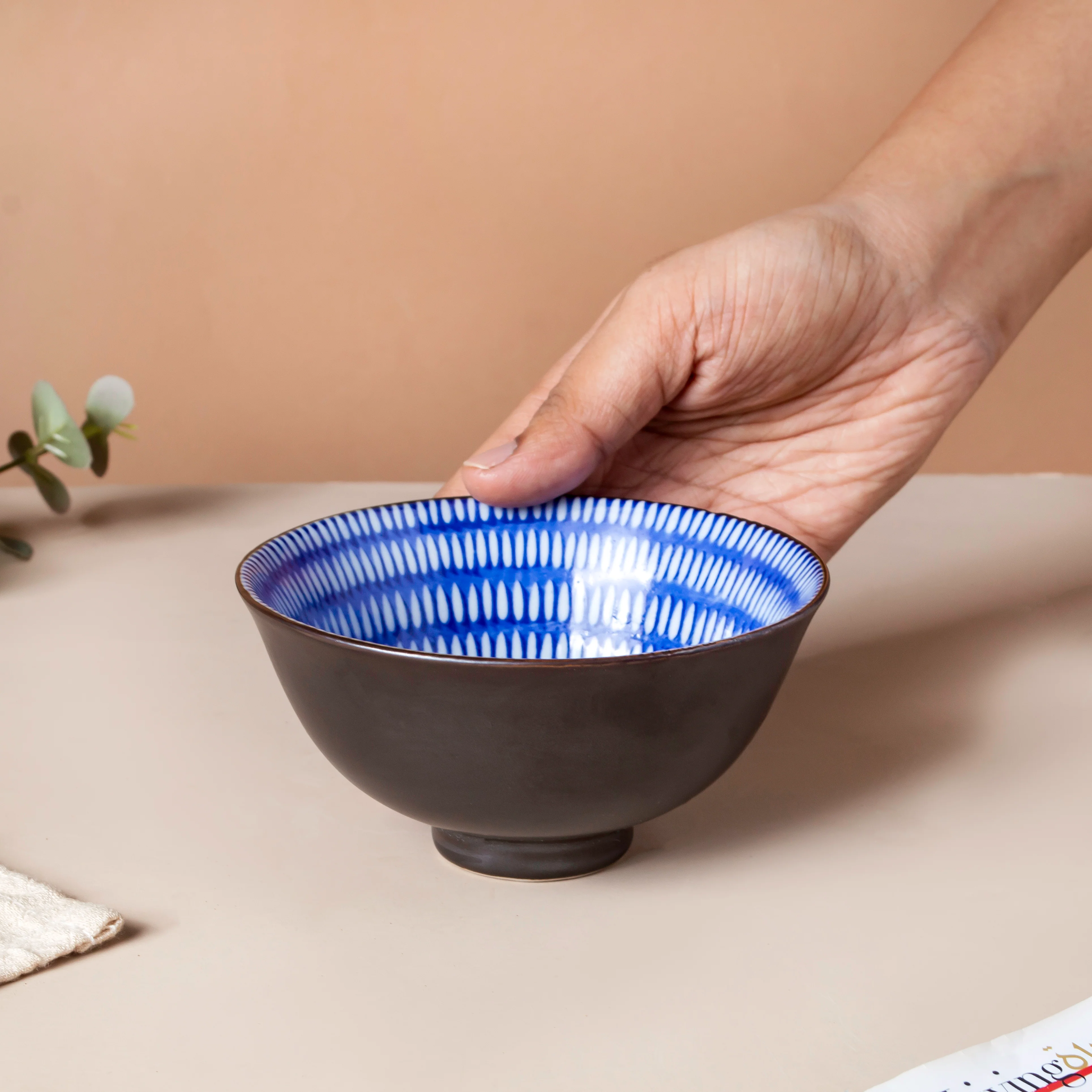 Caspian Cobalt Blue Soup Bowl 200ml - Image 3