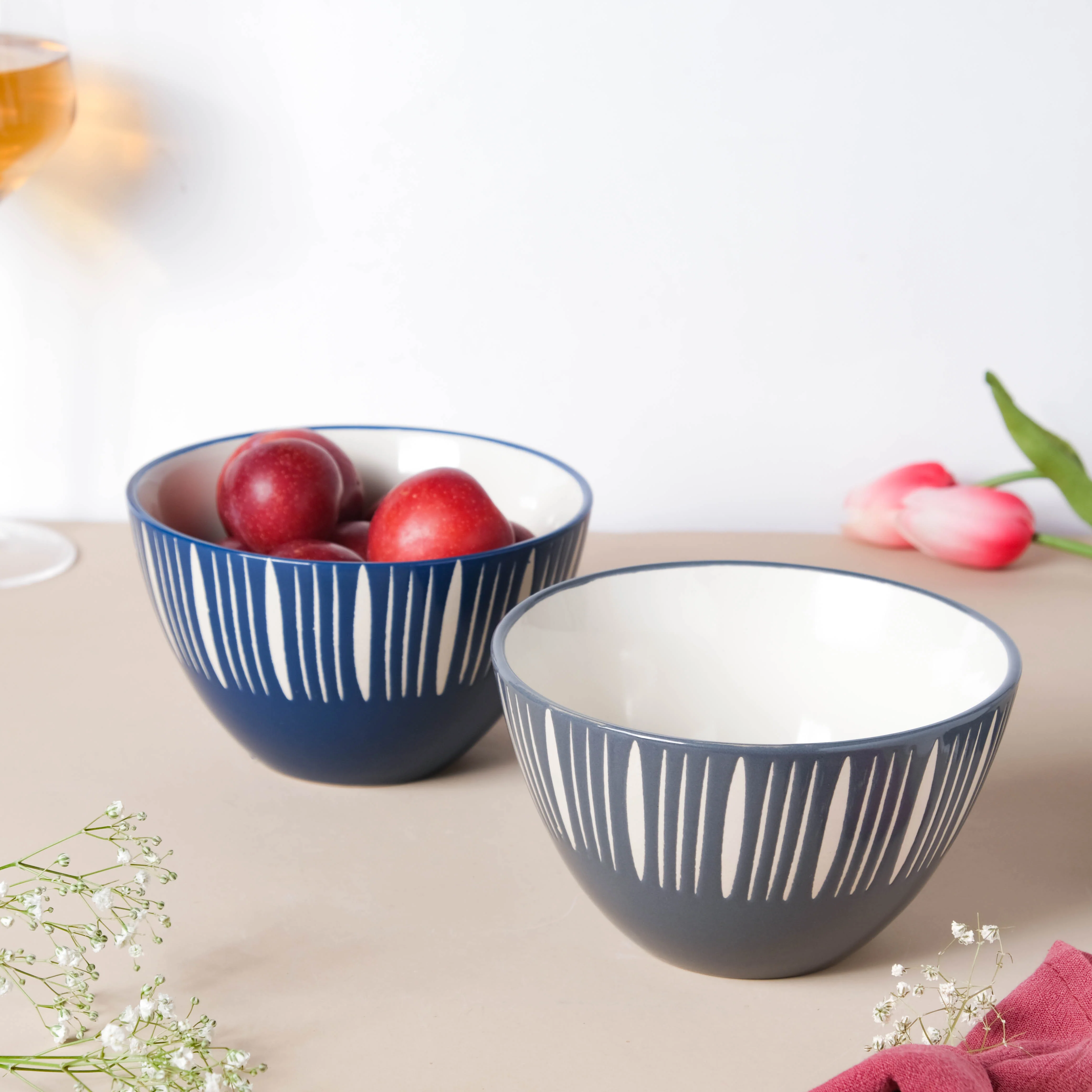 Celeste Azure Blue Bowl 550ml - Image 10