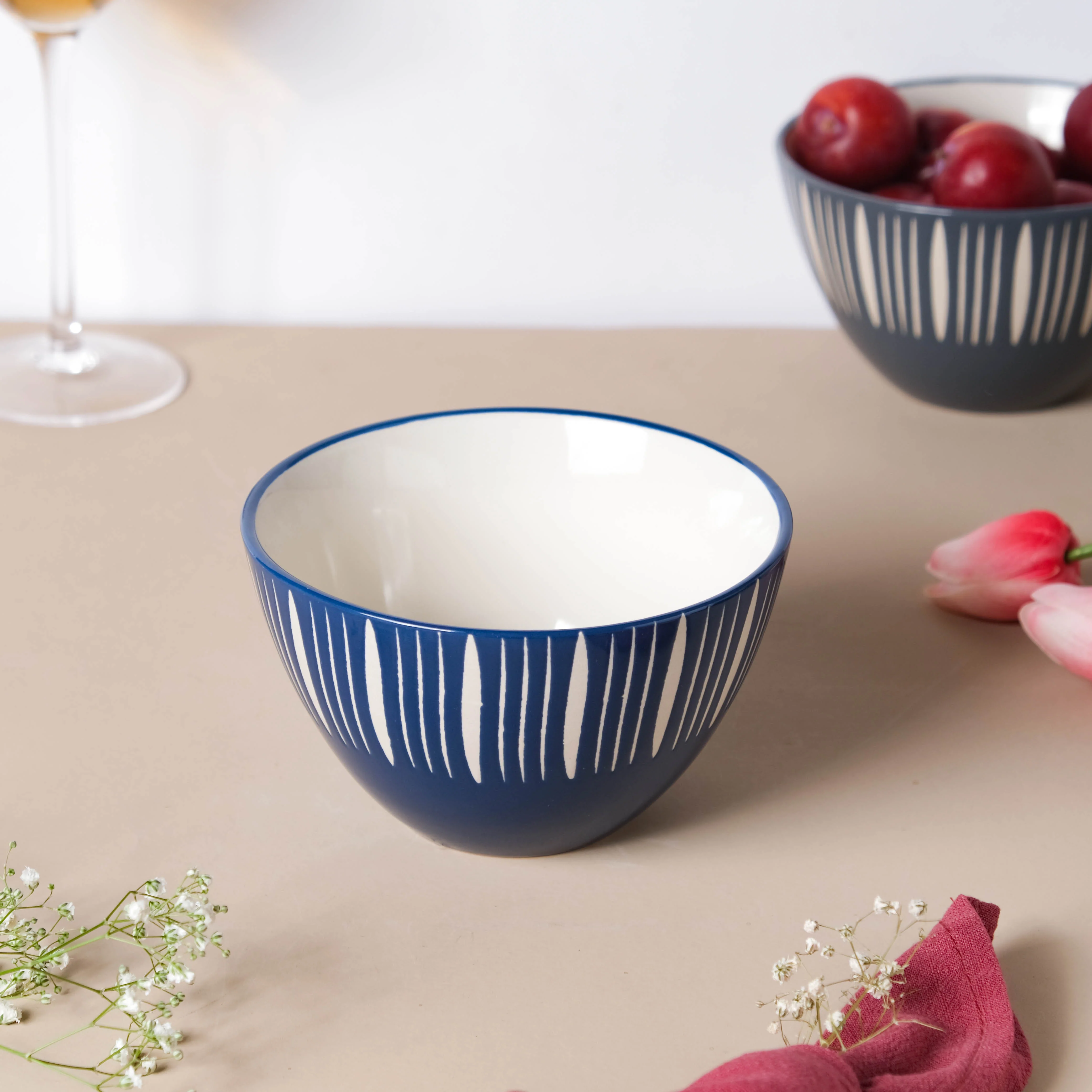 Celeste Azure Blue Bowl 550ml - Image 4