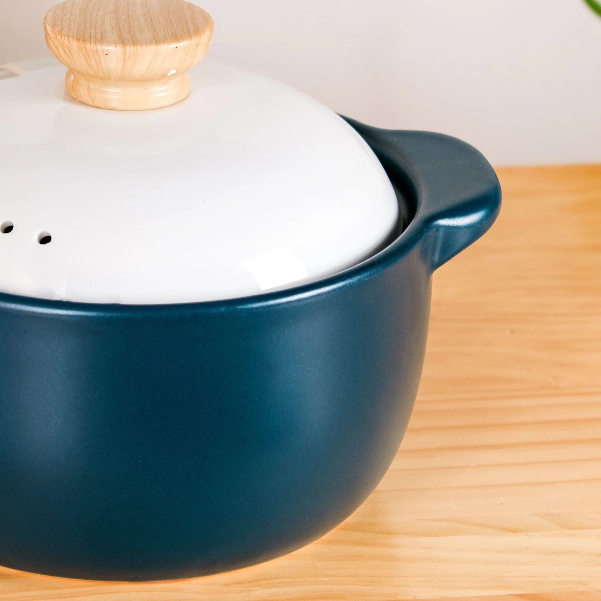 Cera Blue Ceramic Cooking Pot 3800ml - Image 8