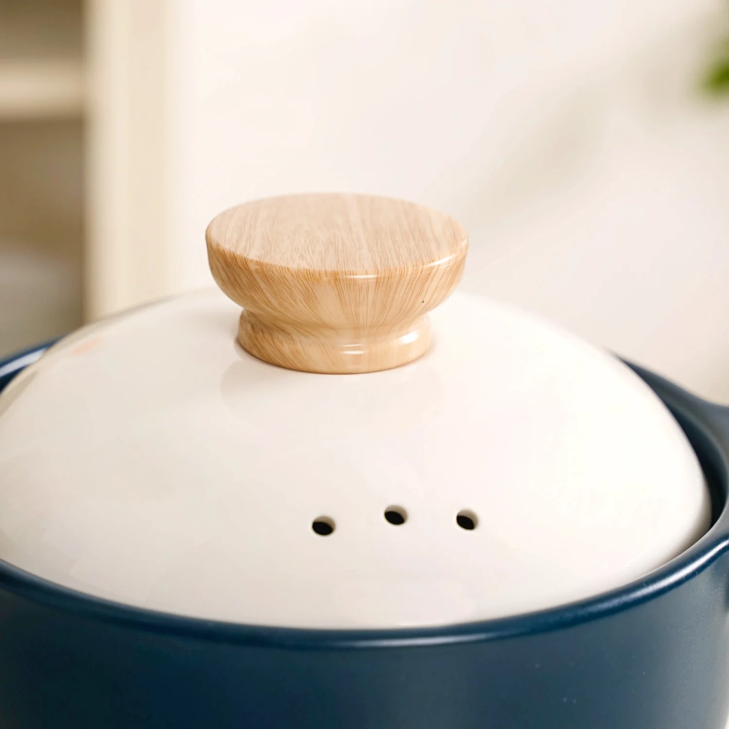 Cera Deep Ceramic Stew Pot Teal 3700ml - Image 5