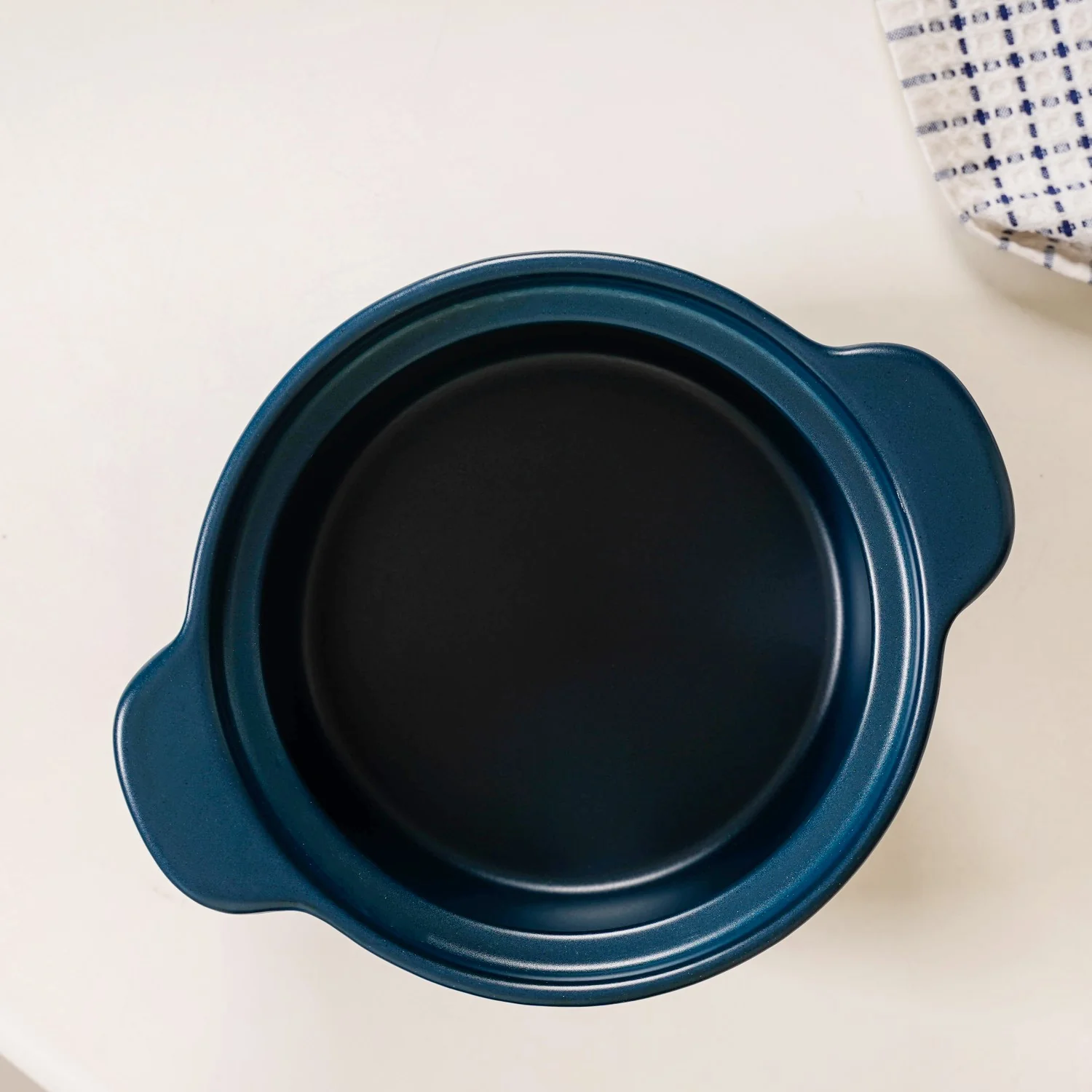 Cera Deep Ceramic Stew Pot Teal 3700ml - Image 7