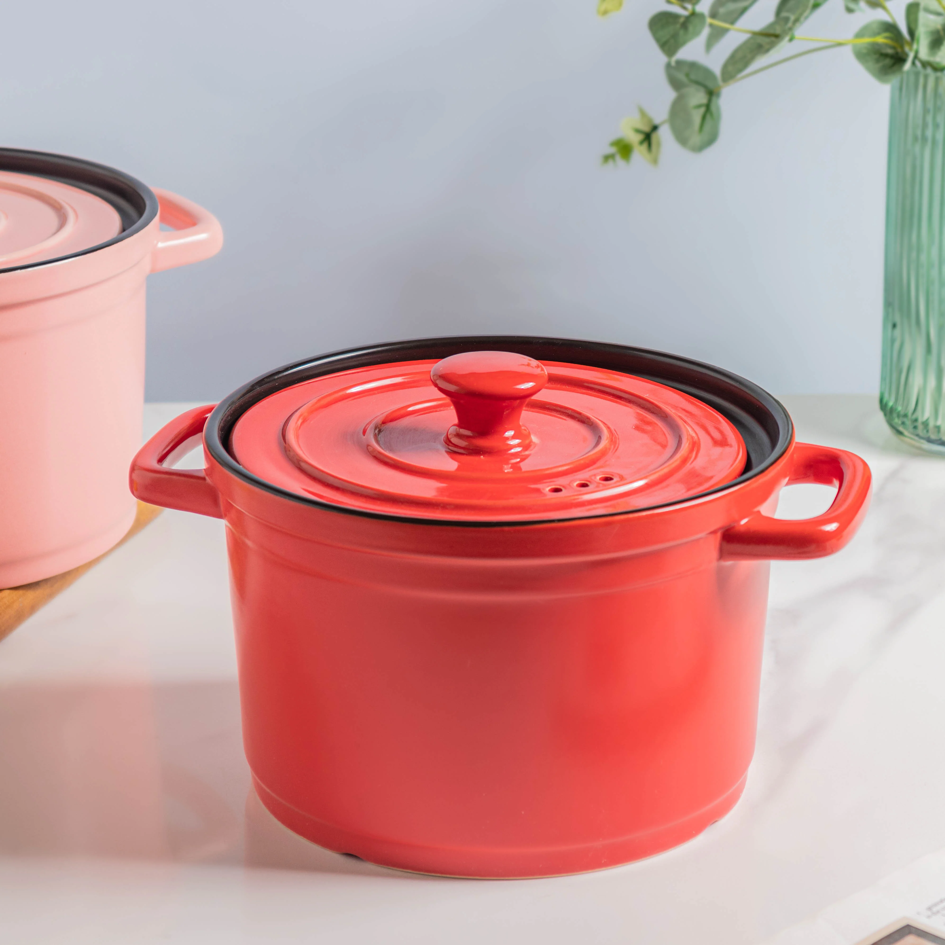 Ceramic Stock Pot With Lid Medium - Image 11