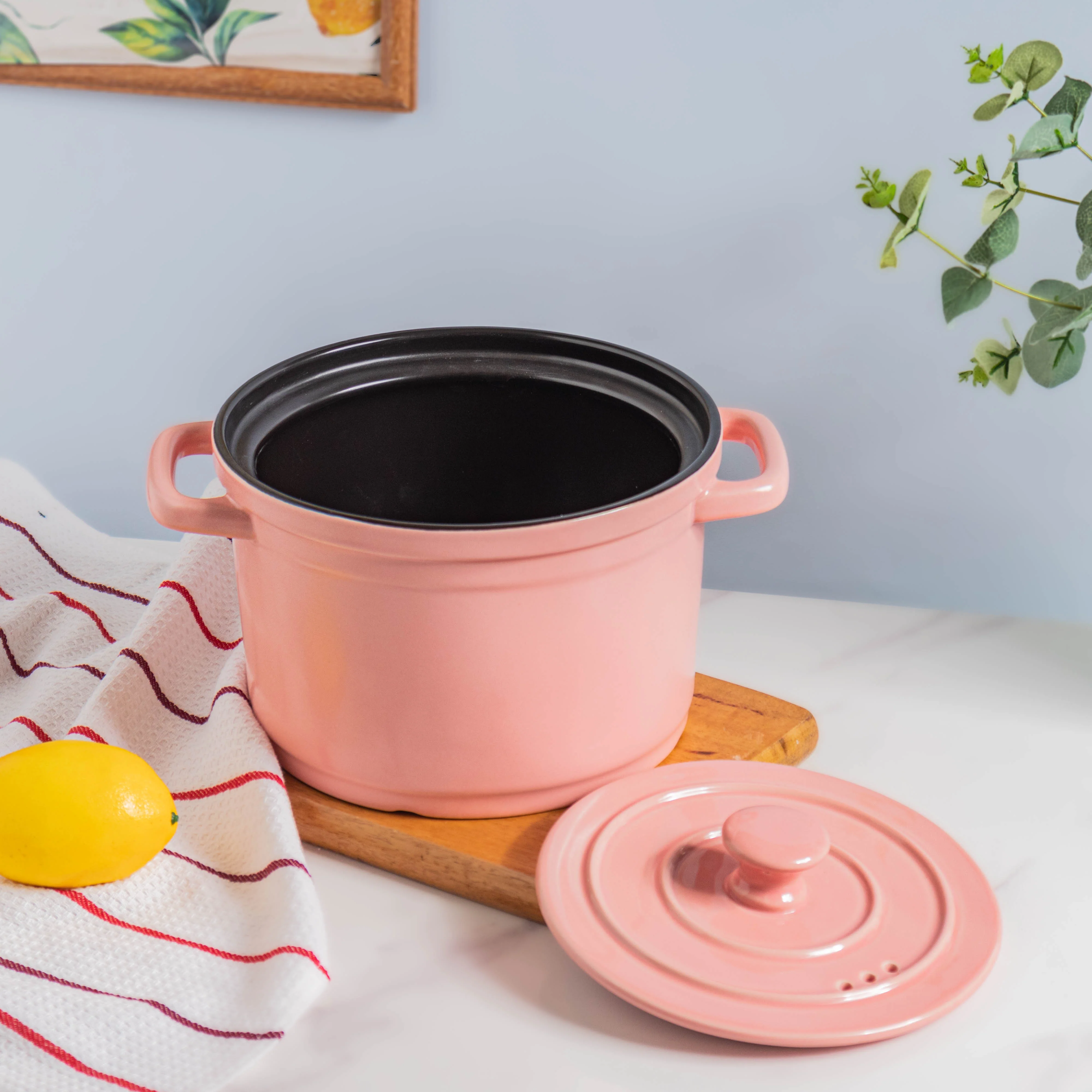 Ceramic Stock Pot With Lid Medium - Image 15