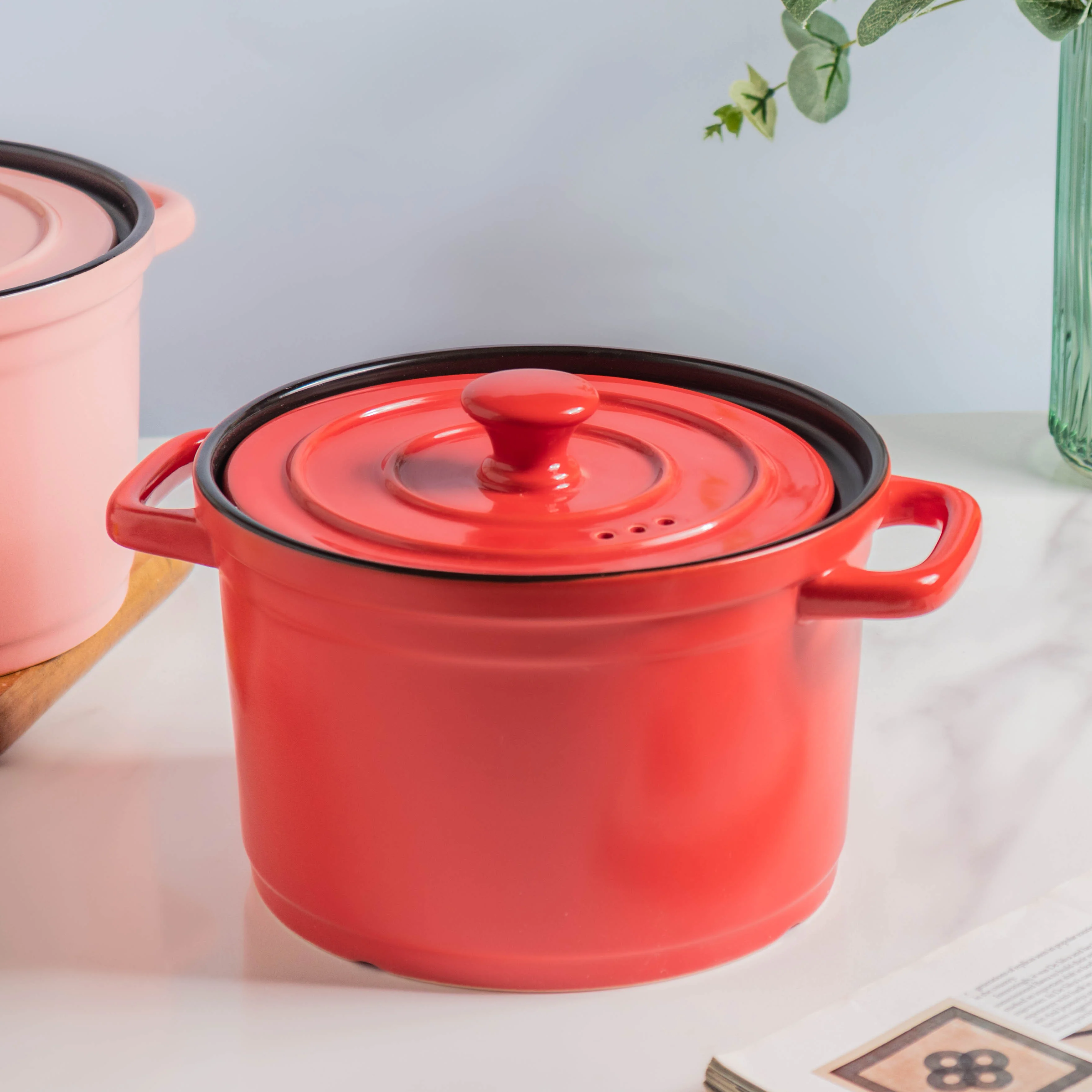 Ceramic Stock Pot With Lid Medium - Image 9