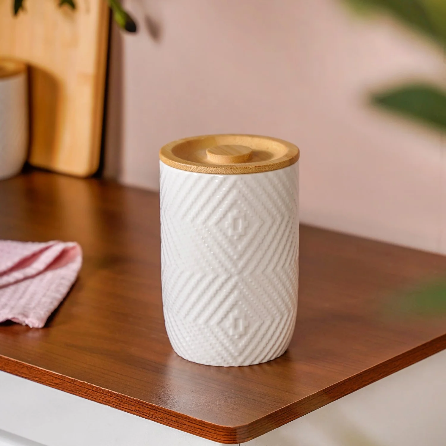 Ceramic Airtight Jar With Lid Large 700ml