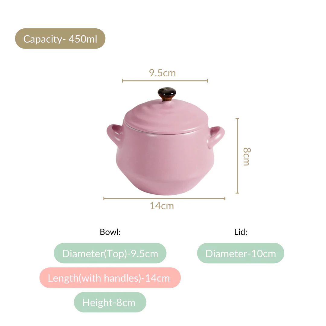 Ceramic Amara Ramen Bowl Set Of 2 Purple 450ml - Image 4