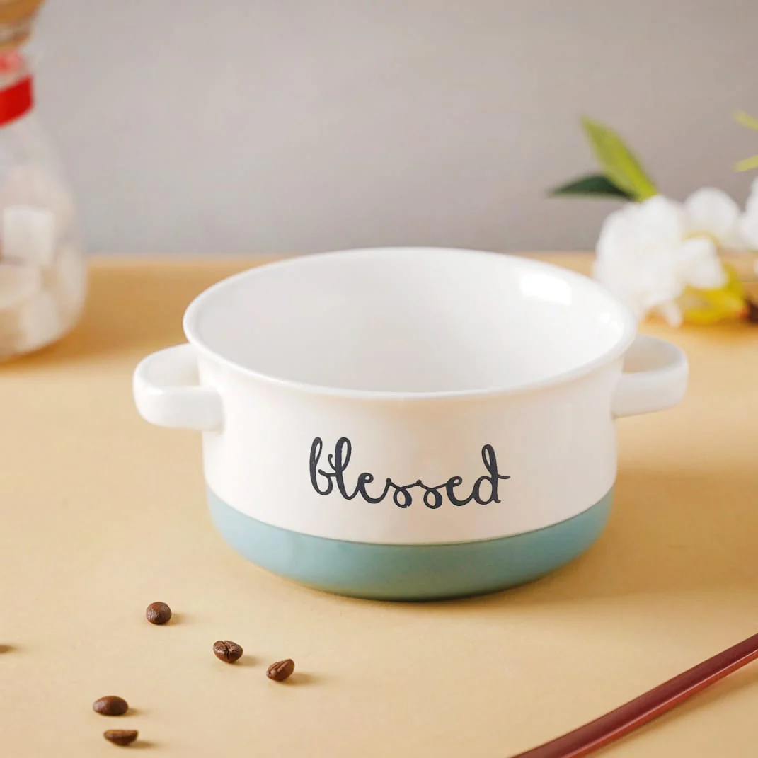 Ceramic Bowl With Handle
