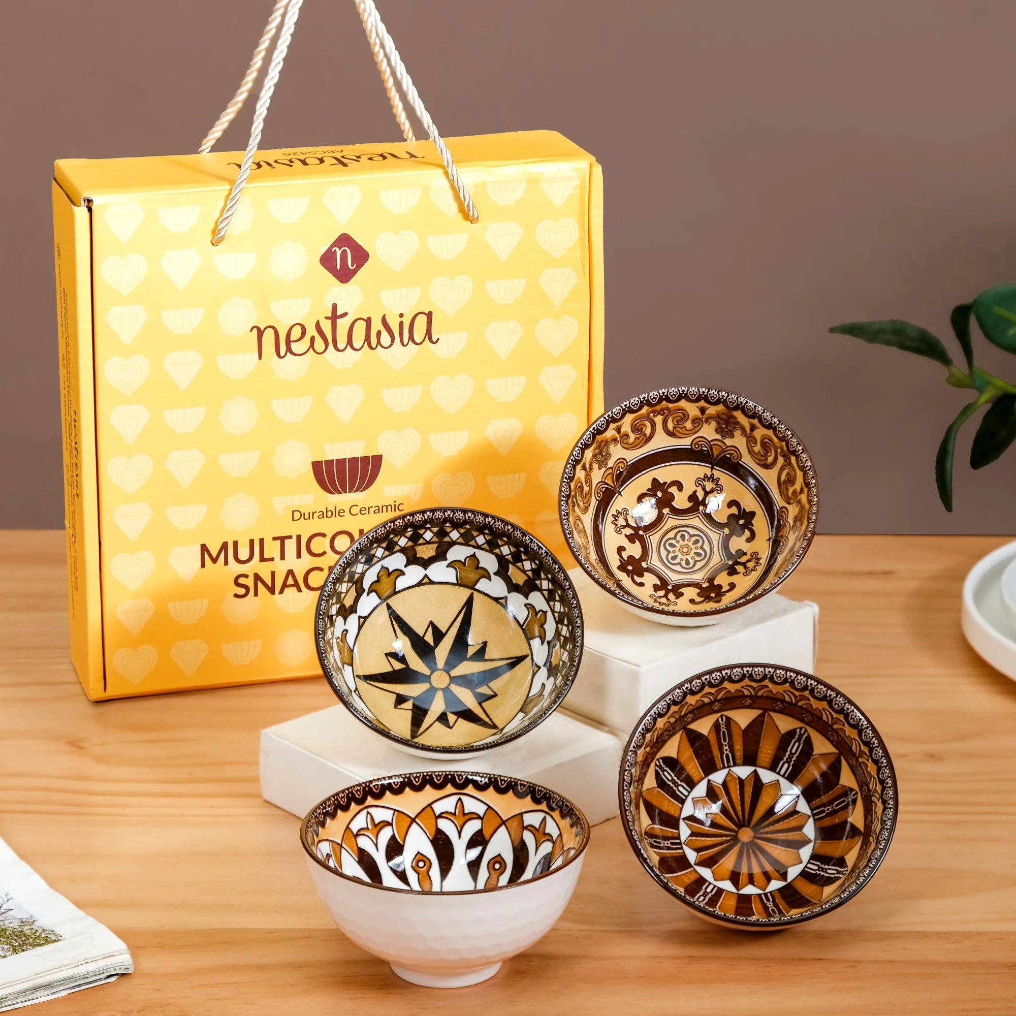 Ceramic Calida Soup Bowl Set Of 4 300ml